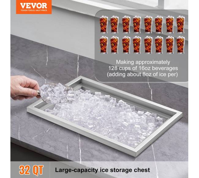 Įmontuojamas šaldymo dėžė, nerūdijantis plienas1