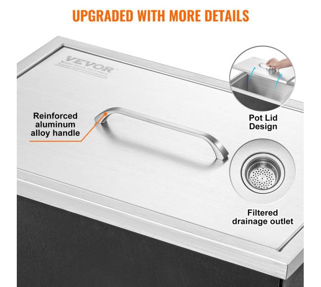 Įmontuojamas šaldymo dėžė, nerūdijantis plienas4