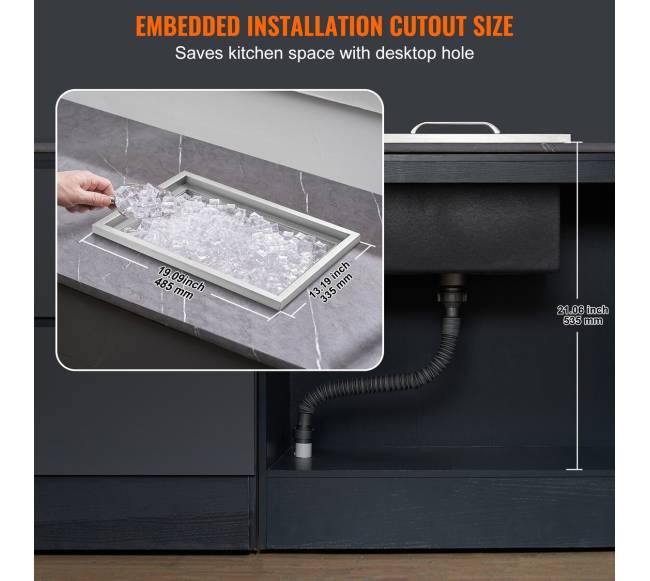 Įmontuojamas šaldymo dėžė, nerūdijantis plienas5