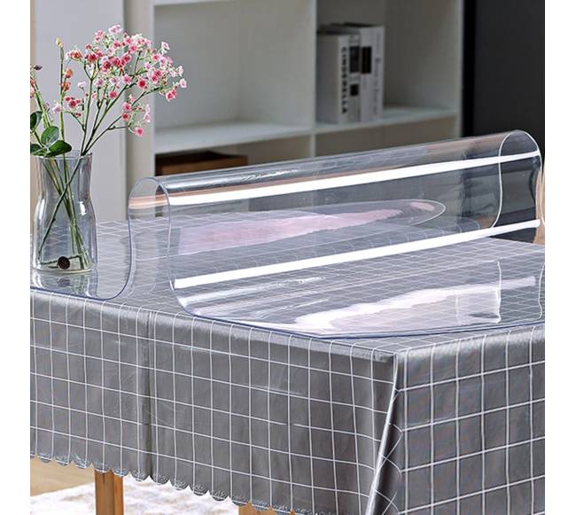 Skaidrus plastikinis stalo užtiesalas 61 x 152.4 cm7