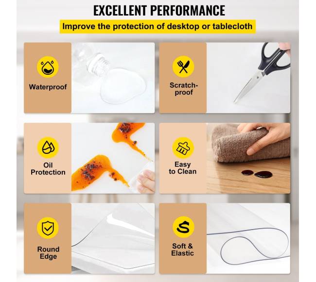 Skaidrus plastikinis stalo užtiesalas3