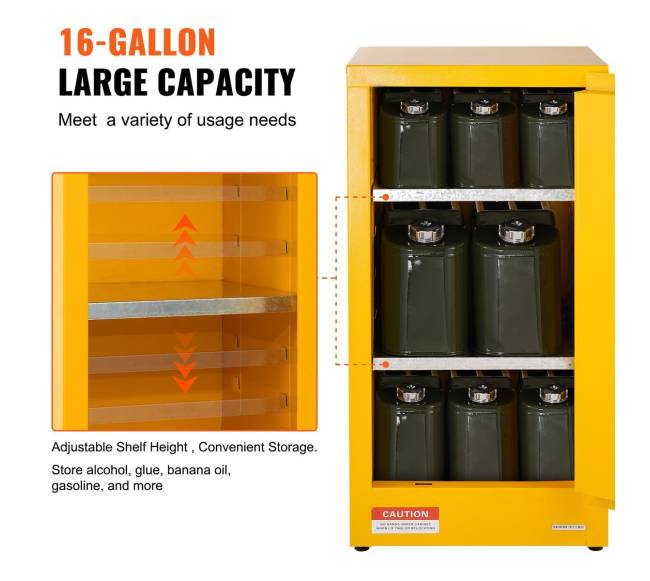 Gaisrinis apsaugos spintelė, 16 galonų4