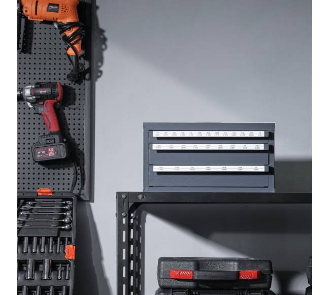 Grąžtų dėžutė su stalčiais7