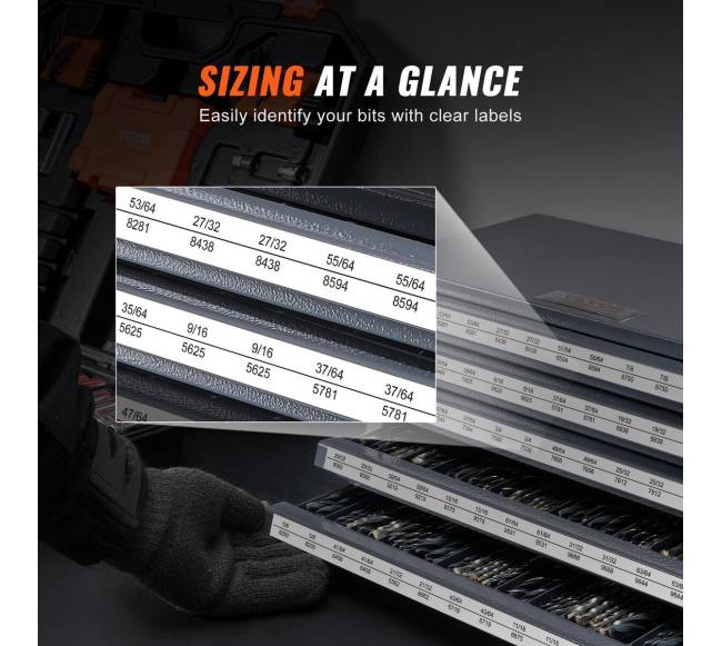 Grąžtų laikiklių spintelė su penkiais stalčiais3