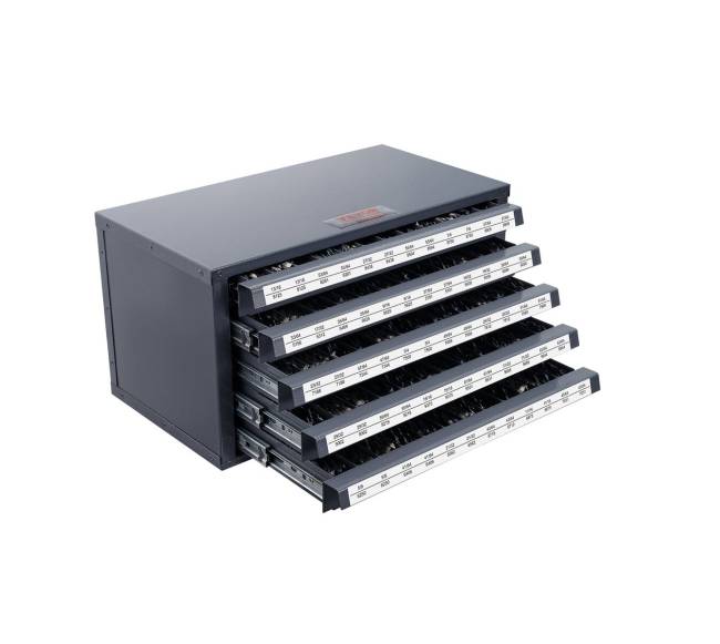 Grąžtų laikiklių spintelė su penkiais stalčiais9