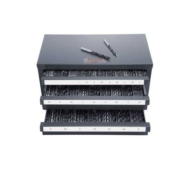 Grąžtų talpykla su trimis stalčiais10