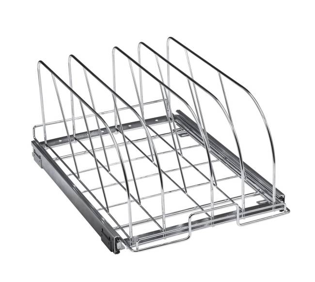 Puodų ir keptuvių laikiklis spintelėje0