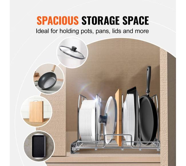 Puodų ir keptuvių laikiklis spintelėje1