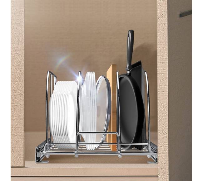 Puodų ir keptuvių stovas, ištraukiamas7