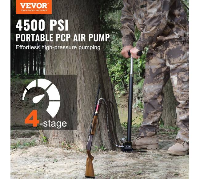 PCP rankinis siurblys 4 pakopų, 30 Mpa 4500 PSI1