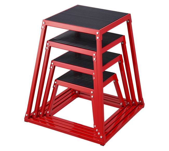 Pliometriniai šuolio kubai, 30 cm, 45 cm, 60 cm, 75 cm0