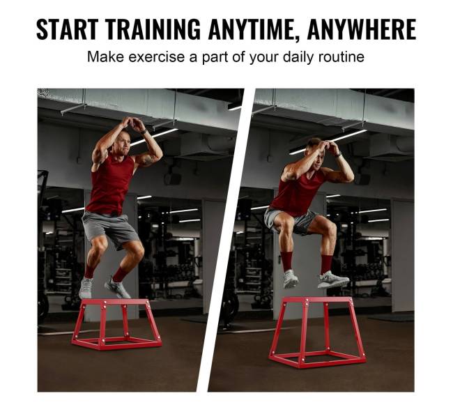 Pliometriniai šuolio kubai, 30 cm, 45 cm, 60 cm, 75 cm5