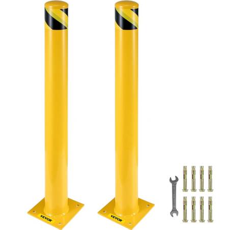 Saugos stulpas iš plieno, 122 cm aukščio0