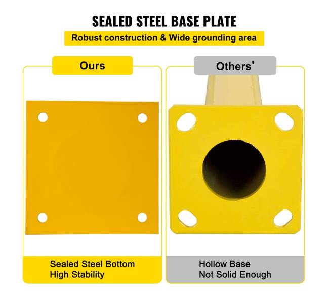 Saugos stulpas iš plieno, 122 cm aukščio4