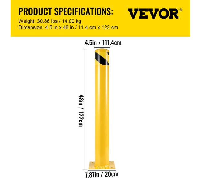 apsauginis stulpas 122 cm aukščio plieninis6