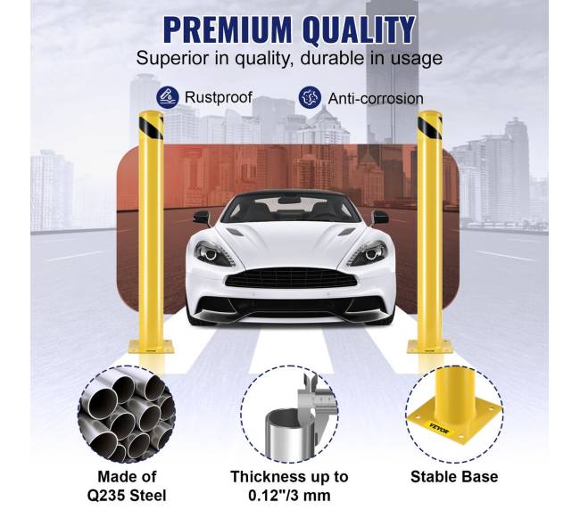 Saugos stulpas 107 cm aukščio, 11.4 cm skersmens2