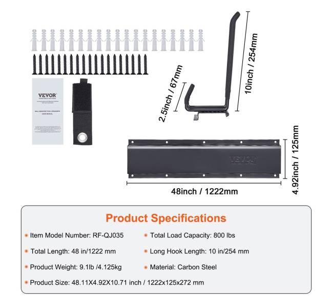 Įrankių laikiklis su 6 kabliukais6