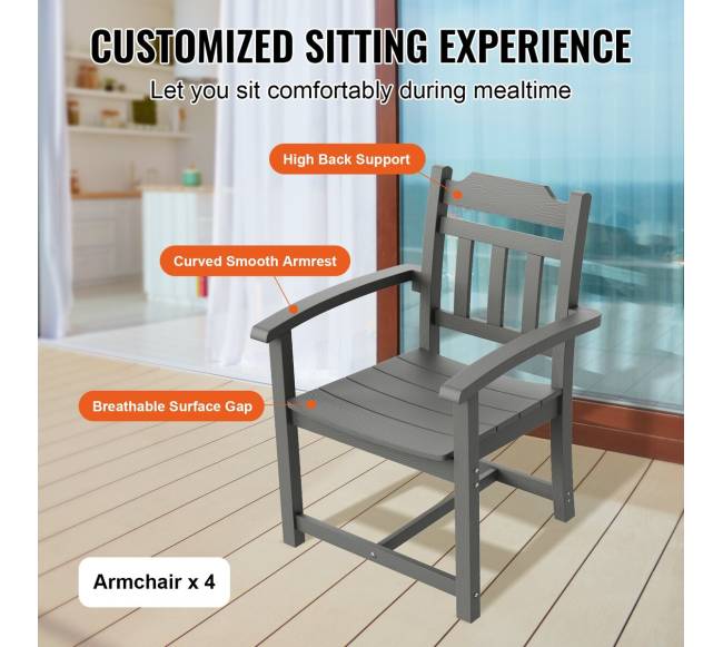 5 dalių lauko baldų komplektas4