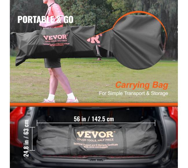 Nešiojami futbolo vartai 3.7x1.8 m5