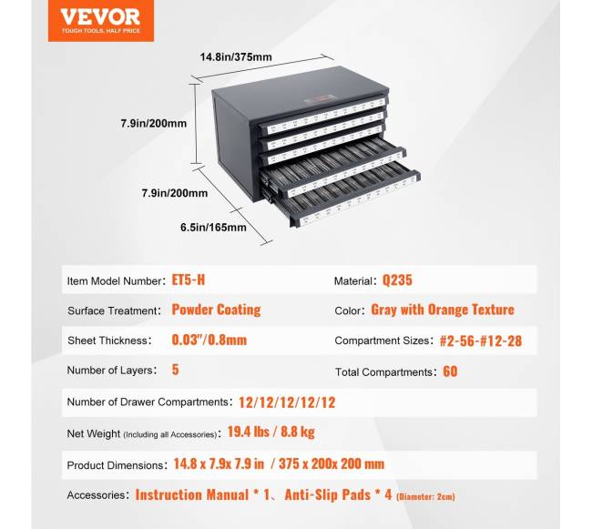 Kranelių laikymo spintelė su stalčių sistema6