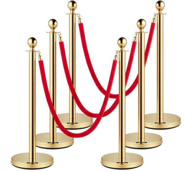 Aukso stulpeliai su aksominėmis virvėmis0