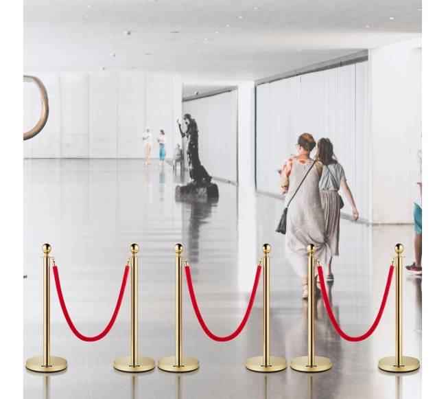 Aukso stulpeliai su aksominėmis virvėmis7