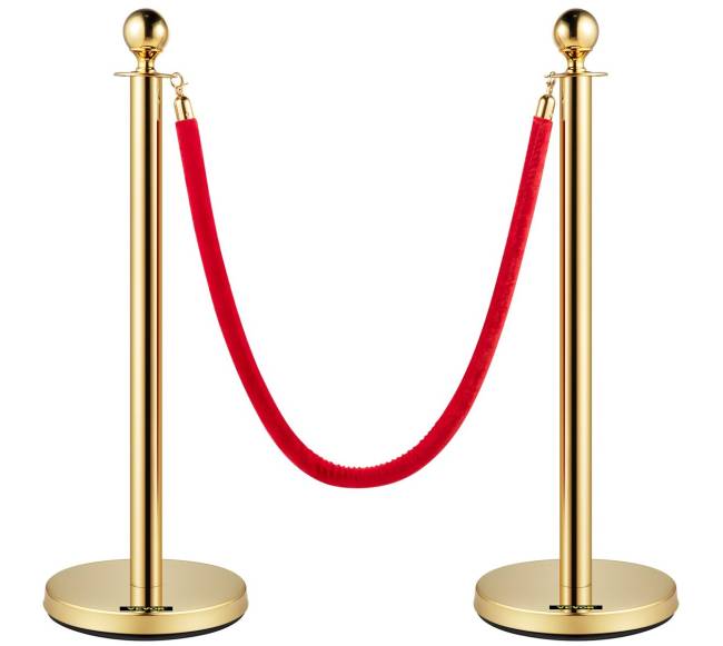 Aukso stulpeliai su aksominėmis virvėmis9