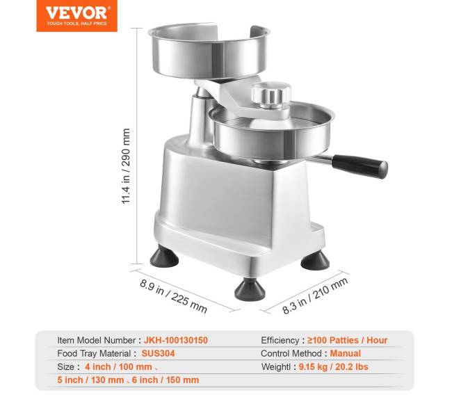 Komercinis mėsainių formavimo įrenginys6