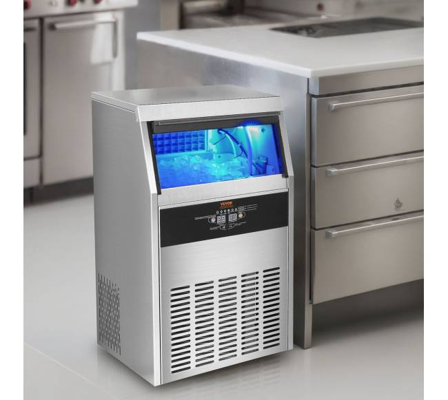 Komercinė ledo gaminimo mašina, talpa 60 ledo kubelių7