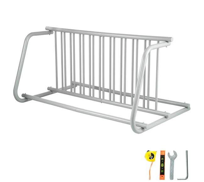 Dviejų pusių dviračių stovas, talpa 10 vietų0