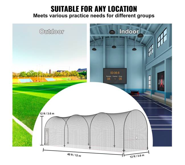 Beisbolo ir softbolo treniruočių narvas 12 m5