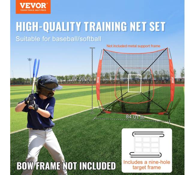 7x7 pėdų beisbolo praktikos tinklas1