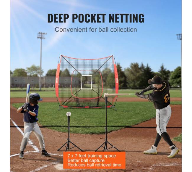 7x7 pėdų beisbolo praktikos tinklas5