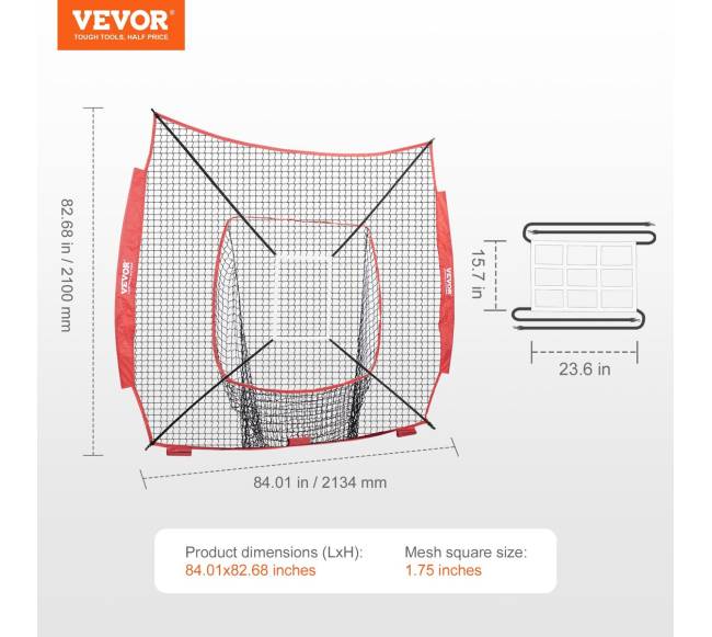 7x7 pėdų beisbolo praktikos tinklas6