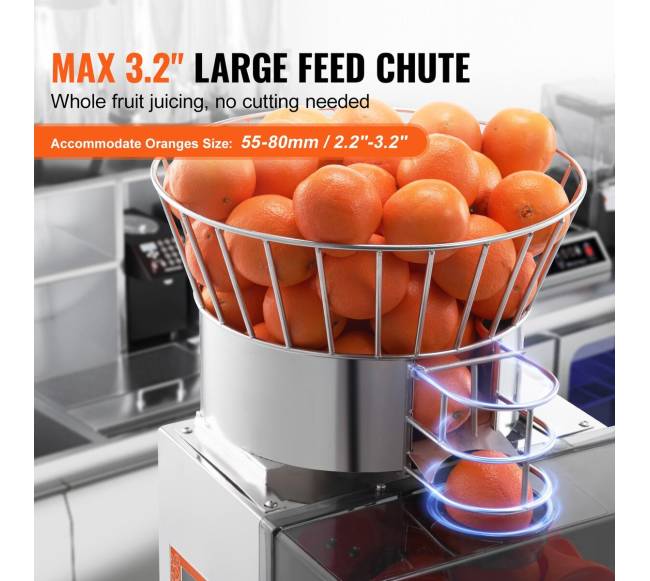 komercinis apelsinų sulčiaspaudė 120W automatinis2