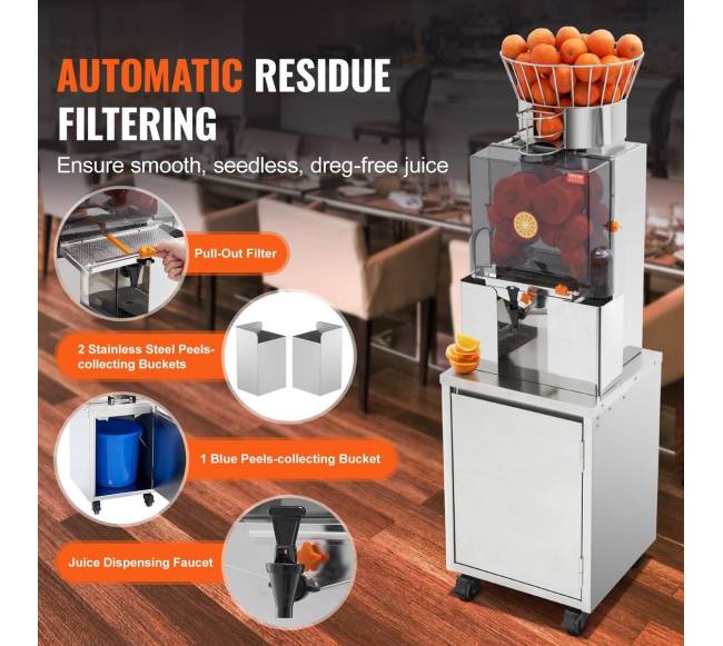 komercinis apelsinų sulčiaspaudė 120W automatinis3