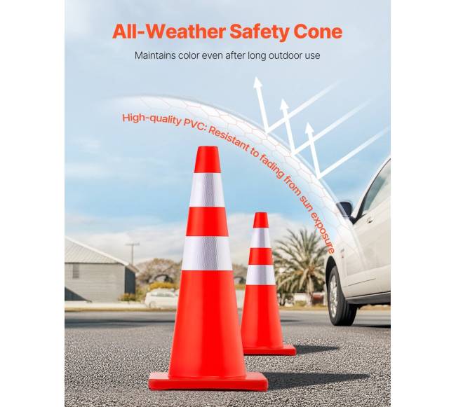 Saugaus eismo kūgeliai, 73 cm, 12 vnt.2