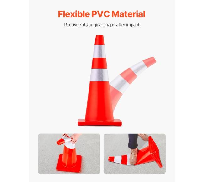 Saugaus eismo kūgeliai, 73 cm, 12 vnt.3