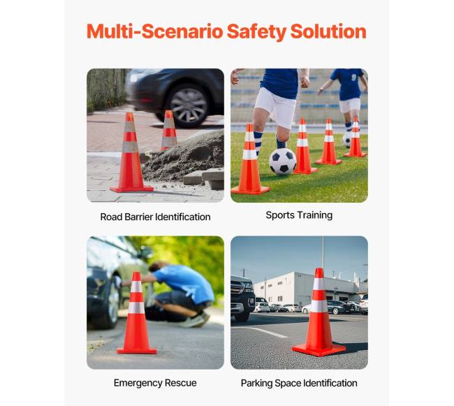 Saugaus eismo kūgeliai, 73 cm, 12 vnt.6