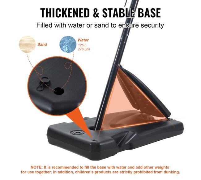 Reguliuojamas krepšinio lankas su stovu2