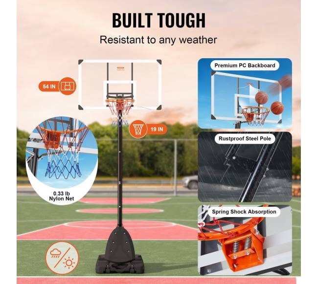 Reguliuojamas krepšinio lankas su stovu4