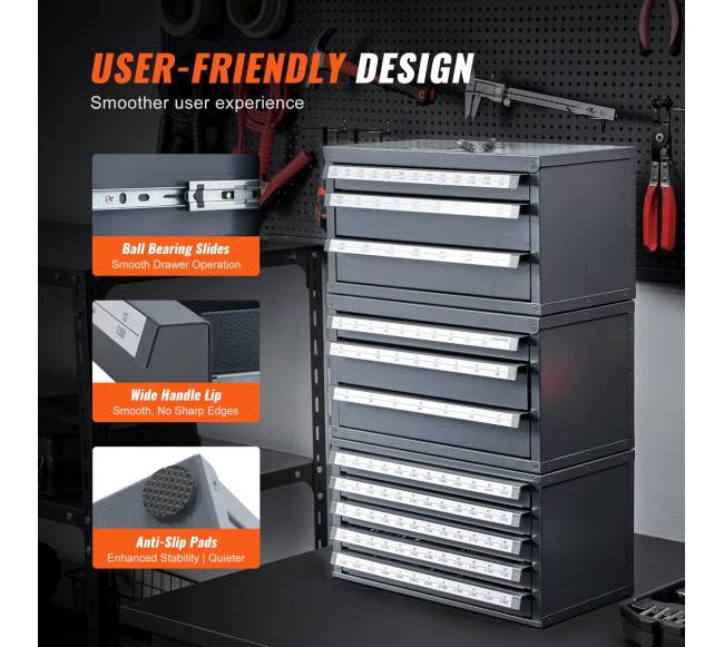 Grąžtų laikymo spintelė su stalčiais4