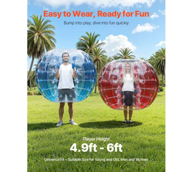 Pripučiami kamuoliai sumo žaidimams, 2 vnt., 1.5 m2