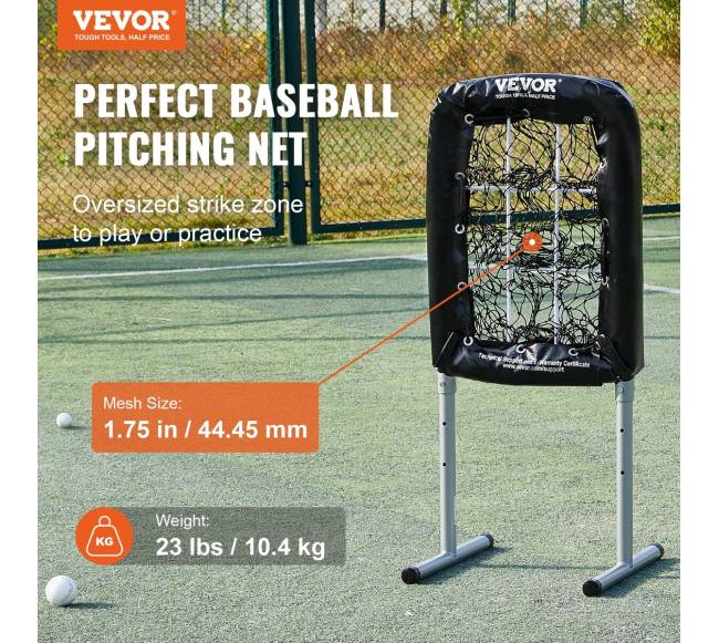 9 skylių beisbolo tinklas su reguliuojamu aukščiu1