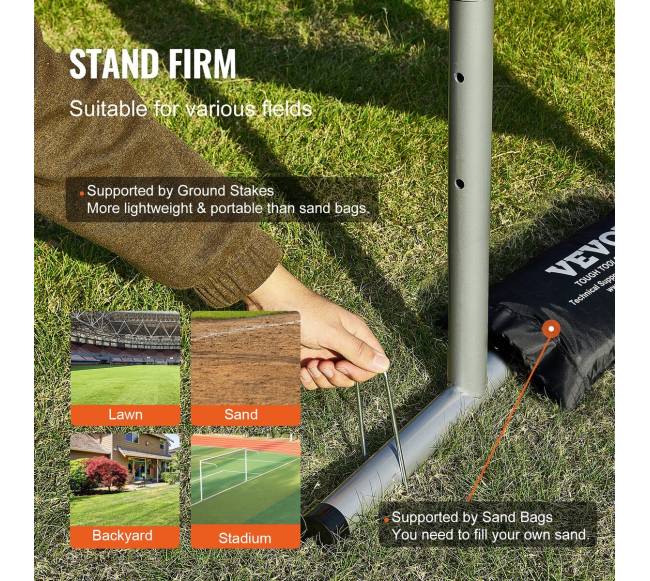 9 skylių beisbolo tinklas su reguliuojamu aukščiu4