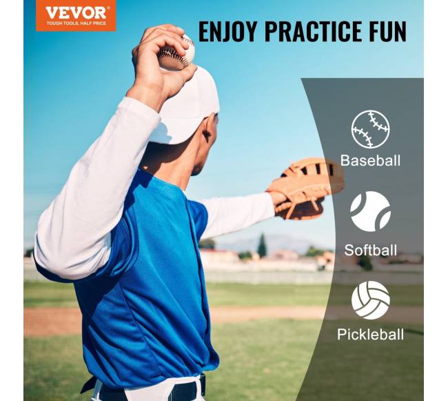 9 skylių beisbolo tinklas su reguliuojamu aukščiu6