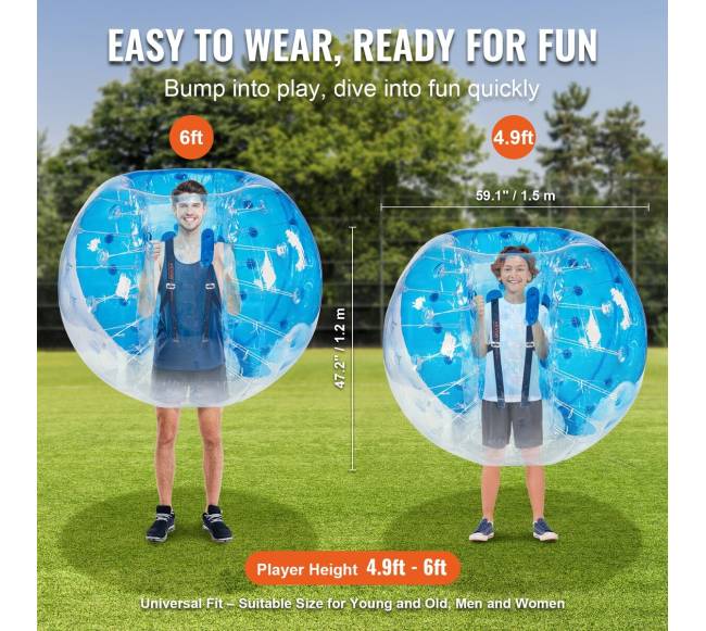 Pripučiamas kūno burbulas žaidimams lauke2
