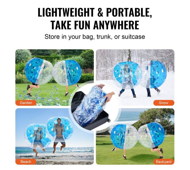 Pripučiamas kūno burbulas žaidimams lauke5