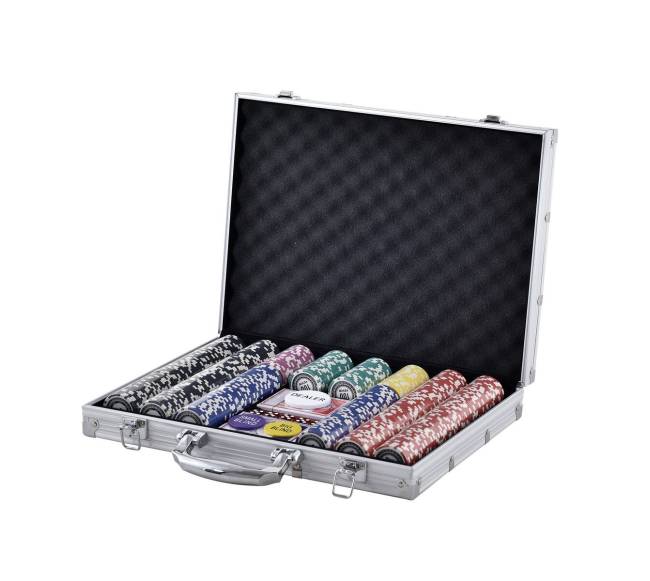 Pokerio žetonų rinkinys su 500 vienetų0