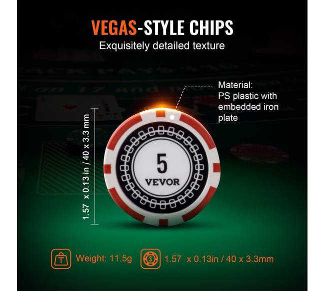 Pokerio žetonų rinkinys su 500 vienetų2